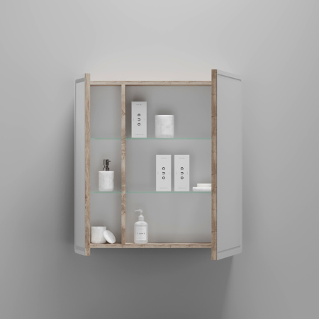 Зеркало-шкаф Sancos Mirror MI70EG 70х70 подвесной цвет коричневый